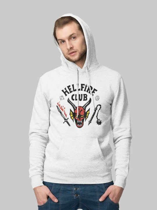 Stranger Things Kapuzenpulli Hellfire Club Weiß