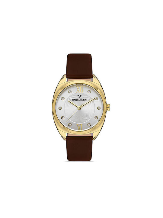 Daniel Watch with Brown Leather Strap