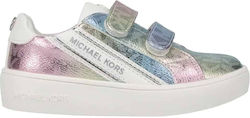 Michael Kors Kids Sneakers for Girls with Hoop & Loop Closure Multicolour