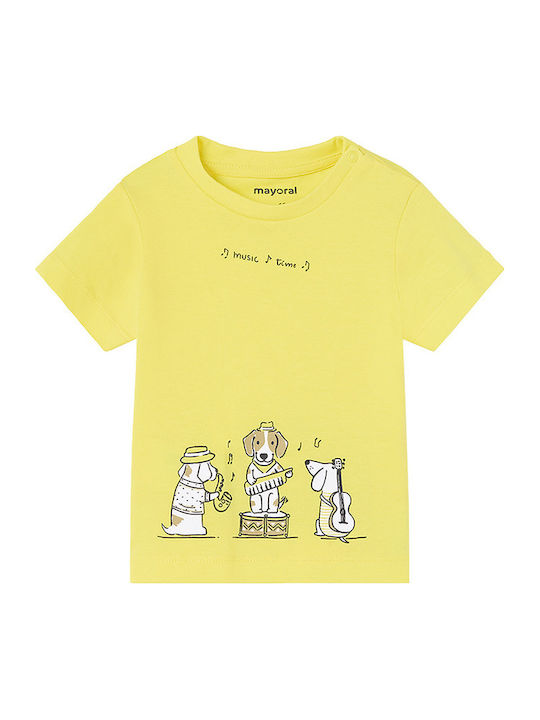 Παιδικό T-shirt Κίτρινο Music