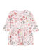 Children's Dress Long Sleeve Tulle Floral Pink