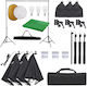 vidaXL Set Lumină, Fundal & Reflector Kit de iluminat pentru Studio