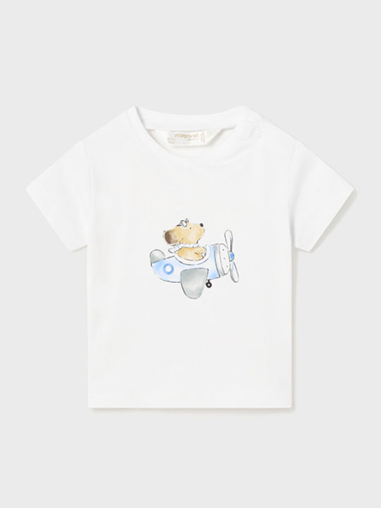 Mayoral Παιδικό T-shirt Λευκό