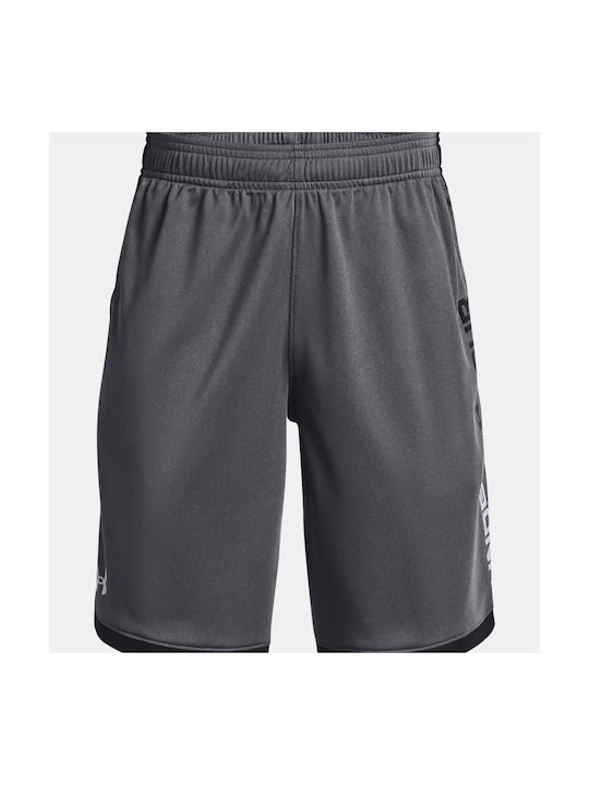 Under Armour Sportliche Kinder Shorts/Bermudas Stunt 3.0 Gray