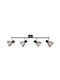 Omnia Moon Spot mit 4 Lichtern und mit Fassung E14 in Schwarz Farbe