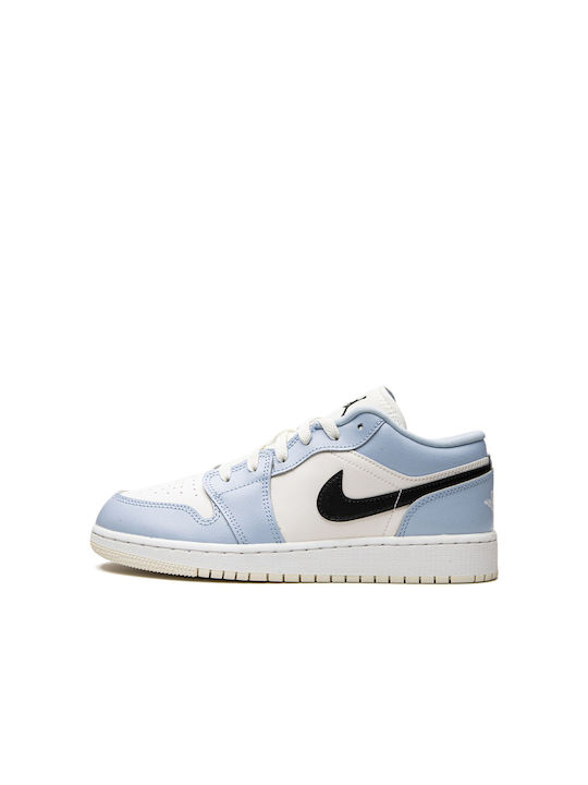 Nike Παιδικά Sneakers Air Jordan 1 Ice Blue / Black / Sail / White ->