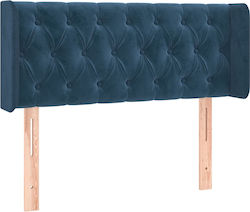 vidaXL Fabric Bed Headboard Dark Blue 103x88cm