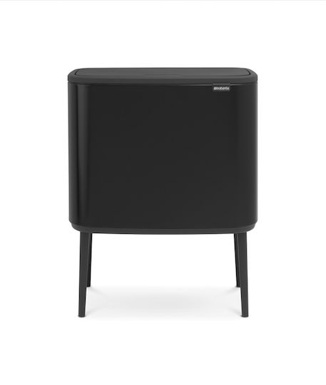 Brabantia Bo Abfalleimer Abfall aus Edelstahl Matt Black 36Es