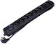 Kraft & Dele 8-Outlet Power Strip with Surge Protection 1.5m Black