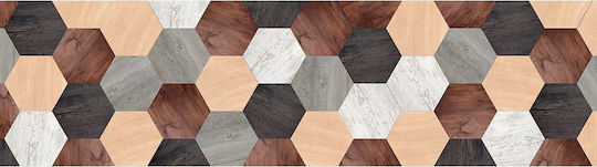 Ango Kitchen Mat Runner Waterproof with Anti-slip Underlay Brown 50x240εκ.