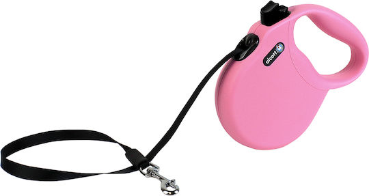 Alcott Foldable Dog Leash/Lead Strap Wanderer Small in Pink color 5m up to 20kg 119293