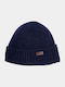 Carlton Beanie Ανδρικός Σκούφος με Rib Πλέξη σε Navy Μπλε χρώμα