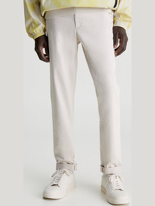 Παντελόνι Chino Ελαστικό σε Slim Εφαρμογή Stony Beige