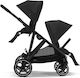 Cybex Gazelle S Blk Καρότσι Μωρού Kατάλληλο για Nεογέννητο Moon Black 12.6kg