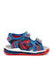 Kinder Sandalen Spiderman Anatomisch mit Klettverschluss & Lichtern Blau
