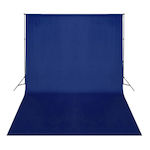 vidaXL Photography Backdrop Fabric 300x500cm. Blue