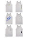 Pretty Baby Kids Set with Tank Tops Sleeveless White 6pcs