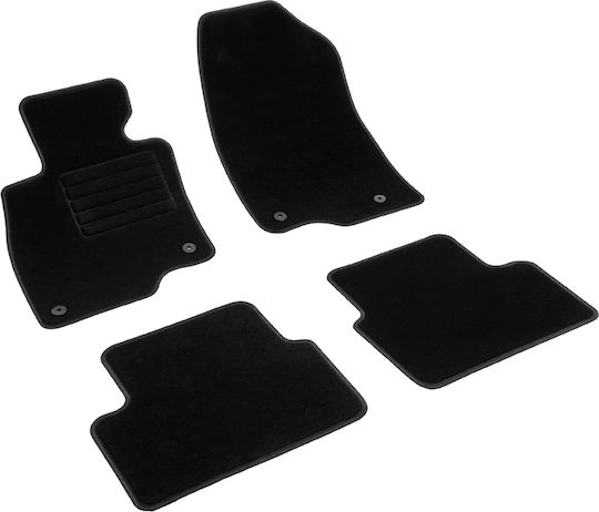 Rigum Set of Front and Rear Mats 4pcs for Mazda 3 / 6 2014 2018 Black