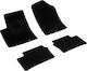 Rigum Set of Front and Rear Mats 4pcs for Kia Picanto 2012 2017 Black
