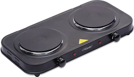 Maestro Countertop Burner Emaille Double Schwarz