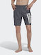 Adidas Classic Length Men's Swimwear Bermuda Grey Five / White with Patterns