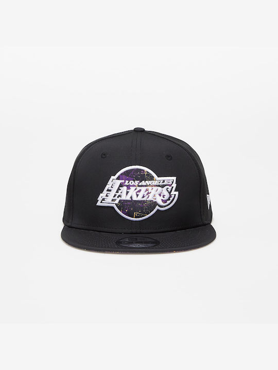 New Era Gradient LA Lakers Bărbați Jockey cu vizieră dreaptă Negru