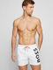 Hugo Boss Men's Swimwear Shorts White with Patterns