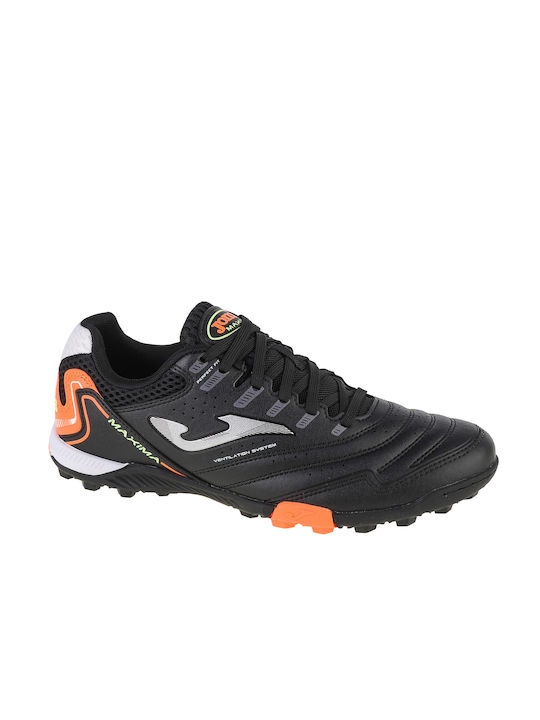 Joma Maxima 2301 TF Scăzut Pantofi de Fotbal cu clești mulați Negre