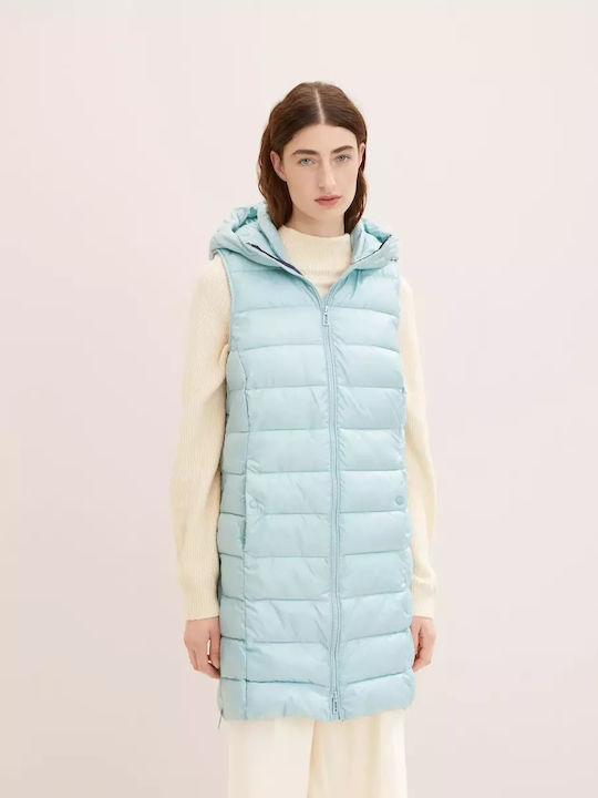 Tom Tailor Lang Damen Ärmellos Puffer Jacke für...