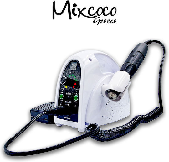 Mixcoco Τροχός Νυχιών Ρεύματος 65W Λευκός με 35000 Στροφές ανά Λεπτό