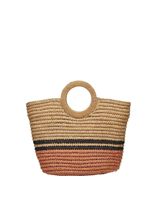 Onlliza Ψάθινη Γυναικεία Shopper Τσάντα Nature Multi