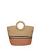 Onlliza Ψάθινη Γυναικεία Shopper Τσάντα Nature Multi