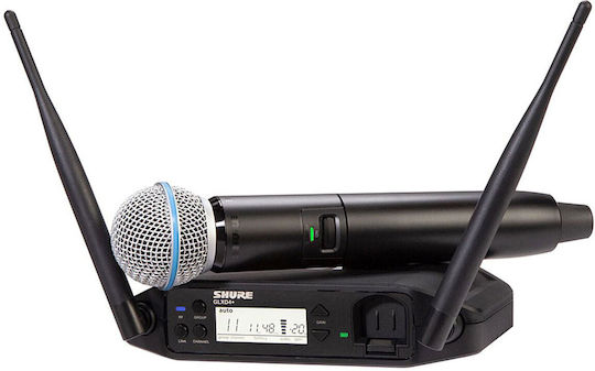 Shure GLXD24+/Beta58 Set Drahtlos Δυναμικό Mikrofon Handgemacht für Gesang