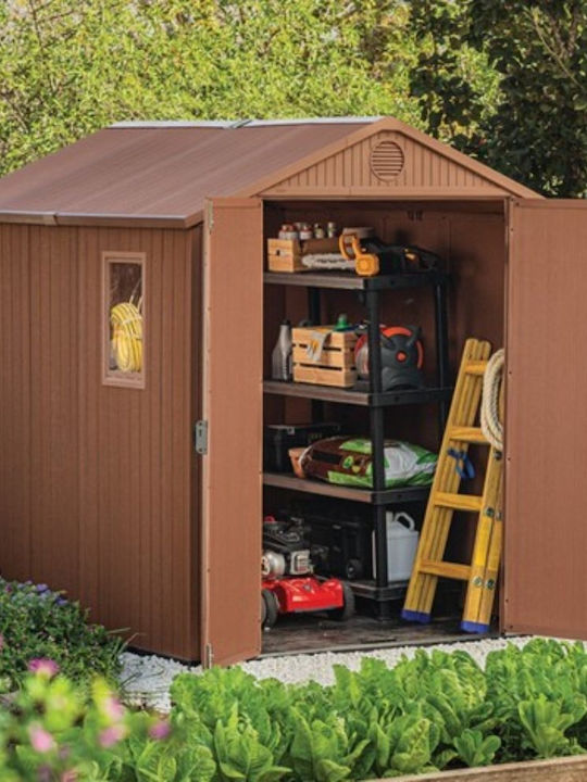 Kunststoff Gartenhäuser Darwin mit Lüftungsschlitzen und Isolierung M1.9xB2.44xH2.21m