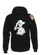Rock Deal Φούτερ με Κουκούλα One Piece Monkey D.Luffy σε Μαύρο χρώμα