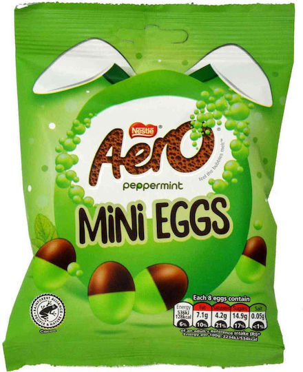 Nestle Aero Mini Αυγά Πασχαλινά Σοκολατάκια Γάλακτος Μέντα 70gr