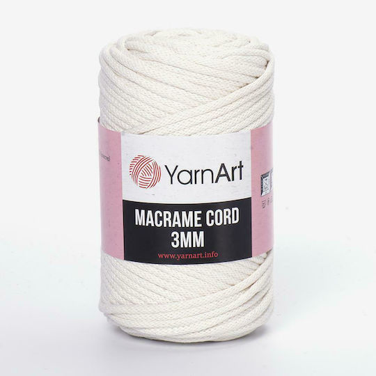 YarnArt YarnArt Macrame Cord 3mm Polyester for Bags 752 Beige 85m 250g