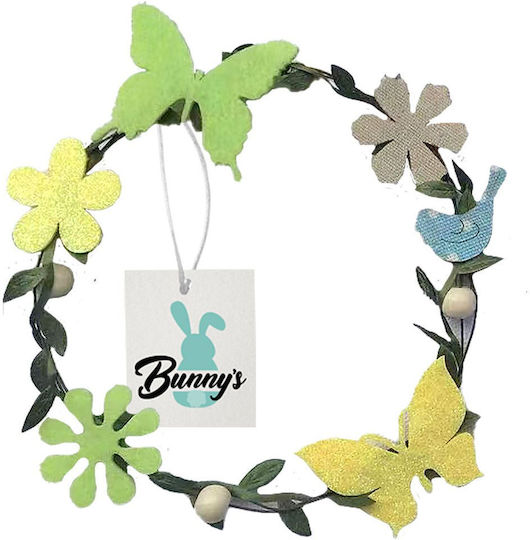 Bunny's Πασχαλινό Στεφάνι Λαγουδάκι Μεταλλικο 21x21εκ.
