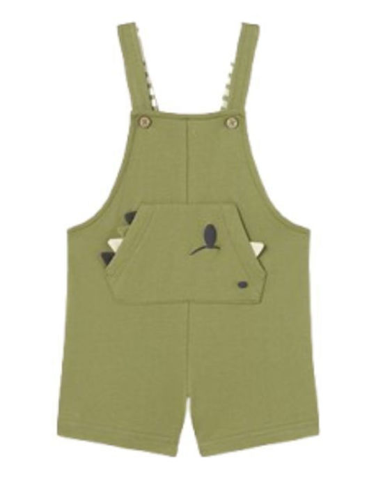 Παιδική Σαλοπέτα Υφασμάτινη Dinosaur Overalls Χακί