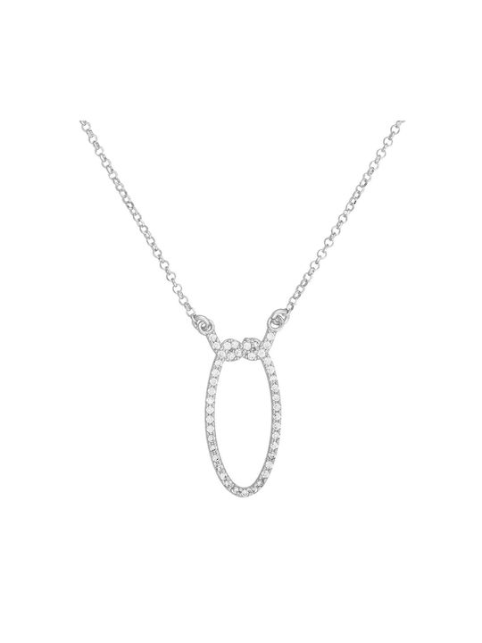 Excite-Fashion Elegant Essence Halskette Geometrisch aus Silber mit Zirkonia