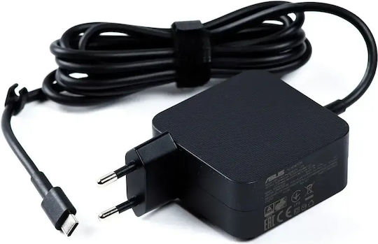 Asus USB-C Φορτιστής Laptop 65W 20V 3.25A για Asus με Αντάπτορα Τροφοδοσίας