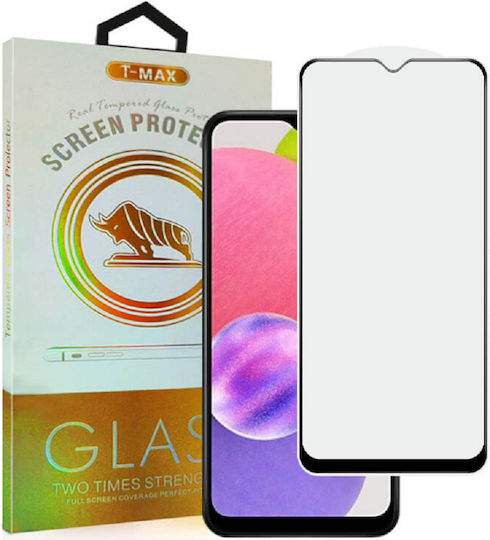 T-Max Full Glue Full Face Tempered Glass 1τμχ Μαύρο (Galaxy A23)