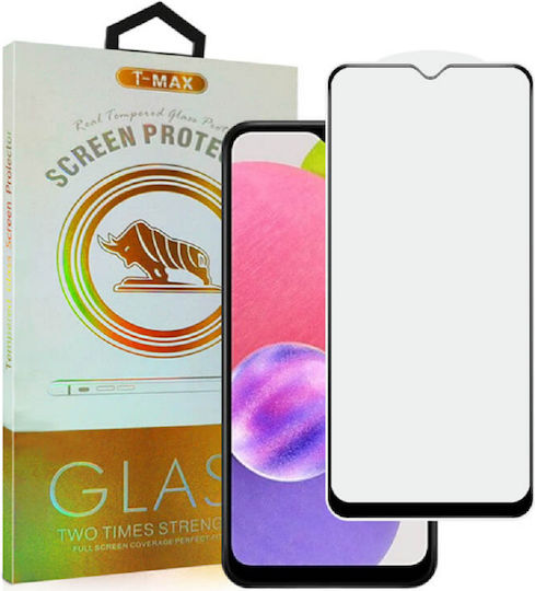 T-Max Adeziv complet Full Face Tempered Glass Negru (Realme C33)