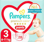 Pampers Панталони за пелени Premium Care Premium Care No. 3 за 6-11 kgkg 28бр