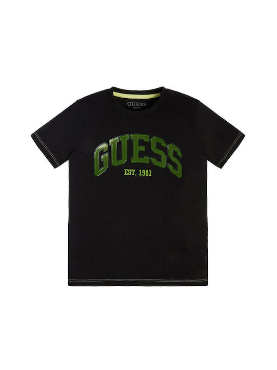 Guess Kinder-T-Shirt Schwarz