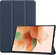 Sonique Smartcase Slim Klappdeckel Synthetisches Leder Stoßfest Marineblau (Galaxy Tab S7 FE)