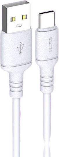 Kakusiga KSC-421 USB 2.0 Cable USB-C male - USB-A Λευκό 2m