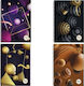 Shape Notebooks Спирал Тетрадка На райета B5 60 Листа 2 Теми Shape Spheres 1бр (Различни цветове)