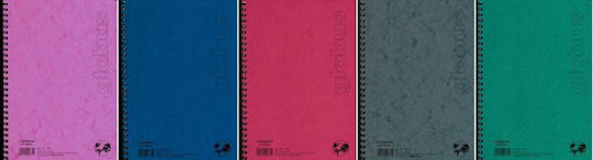 Globus Spiral Notebook Ruled B5 5 Subjects 1pcs (Μiscellaneous colours)