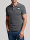 Ovin Applique Polo Herrenblusen Kurzarm Graue